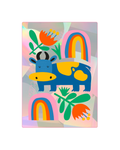 Moo Moo Rainbow Sun Catcher Sticker