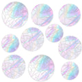 39Pcs Bird Window Strike Prevention Decals – Rainbow Static Cling Suncatchers, Anti-Collision Window Stickers for Home Office, Non-Adhesive Reusable No Residue