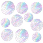 39Pcs Bird Window Strike Prevention Decals – Rainbow Static Cling Suncatchers, Anti-Collision Window Stickers for Home Office, Non-Adhesive Reusable No Residue