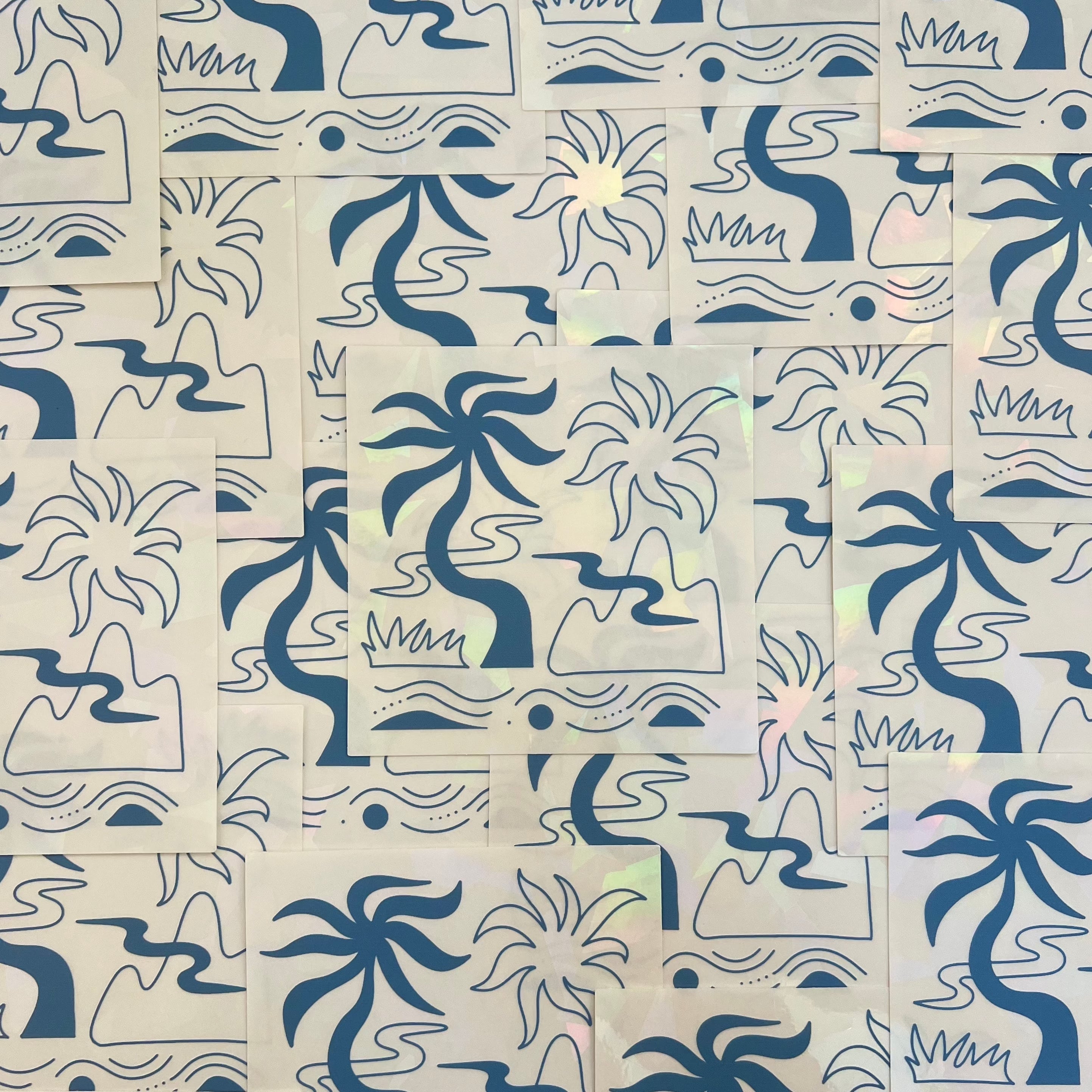 Oasis Sun Catcher Sticker