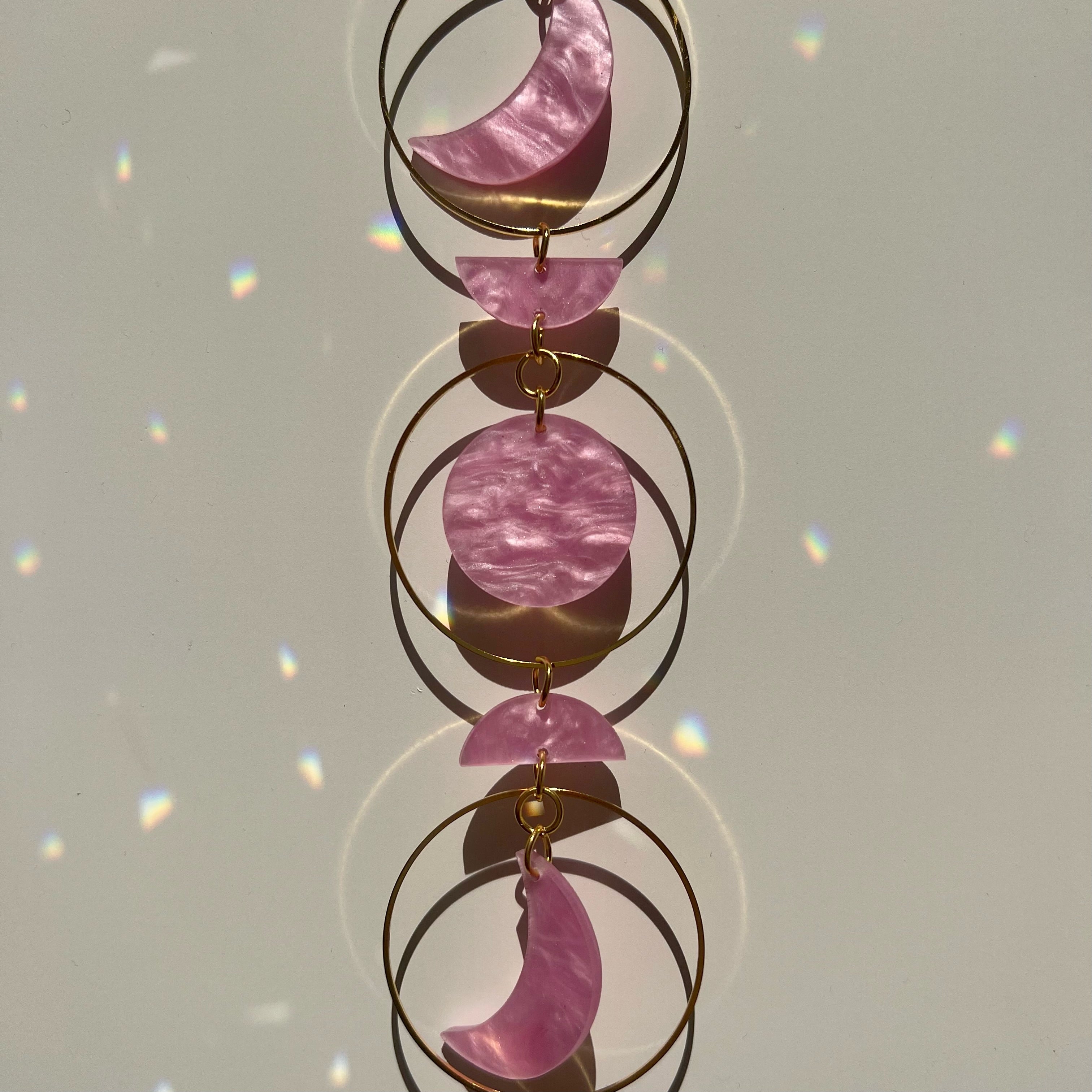 Hanging Moon Shell Sun Catcher
