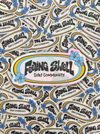 Feeling Swell Hibiscus Surf Sticker