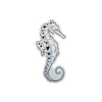Seahorse Sun Catcher Sticker
